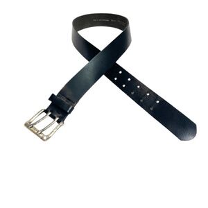 Black Italian Leather Belt 🤍